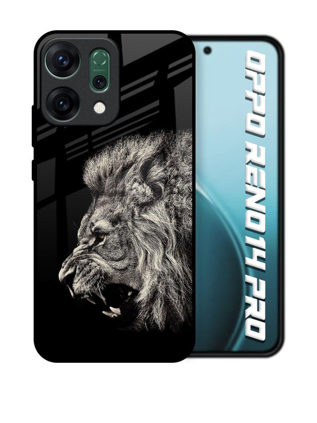 QRIOH Quirky Printed Oppo Reno14 Pro 5G Back Case Mobile Accessories