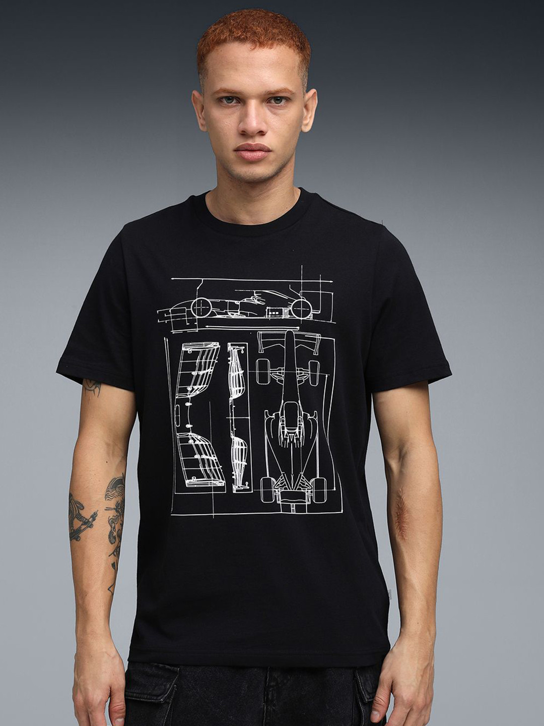 PUMA Motorsport Scuderia Ferrari Formula 1 Graphic Printed Cotton T-shirt