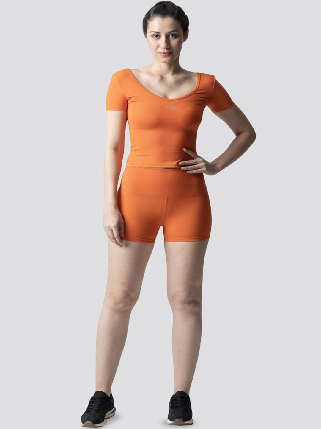 STRCH Women Slim Fit Above Knee Cycling Shorts with Antimicrobial Technology