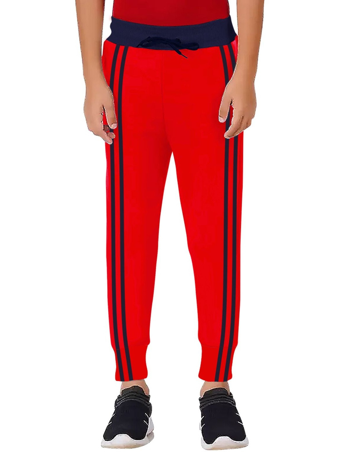 GCYX Boys Red Stripped Sports Track Pant