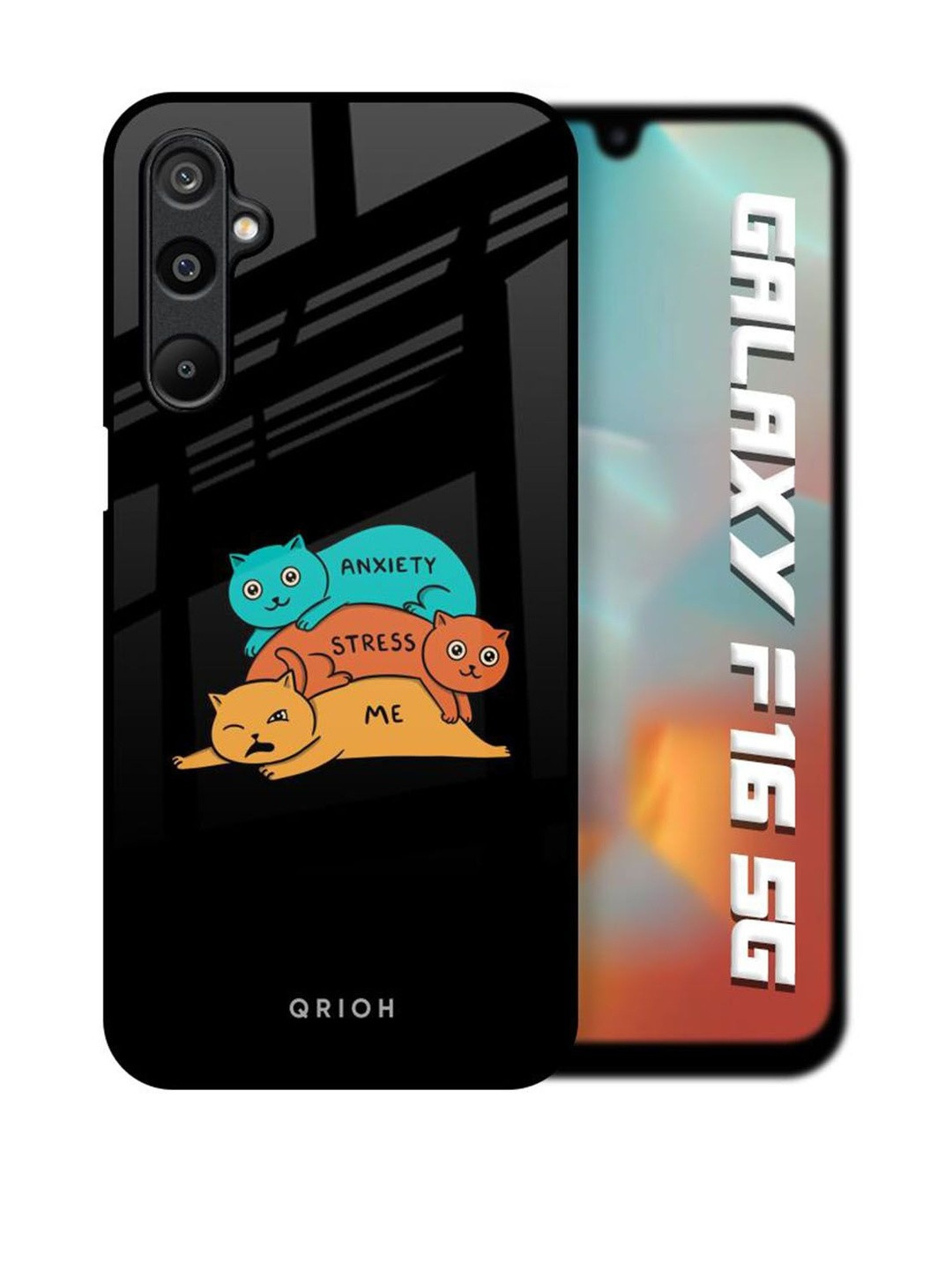 QRIOH Anxiety Stress Real Samsung Galaxy F16 5G Back Case Mobile Accessories