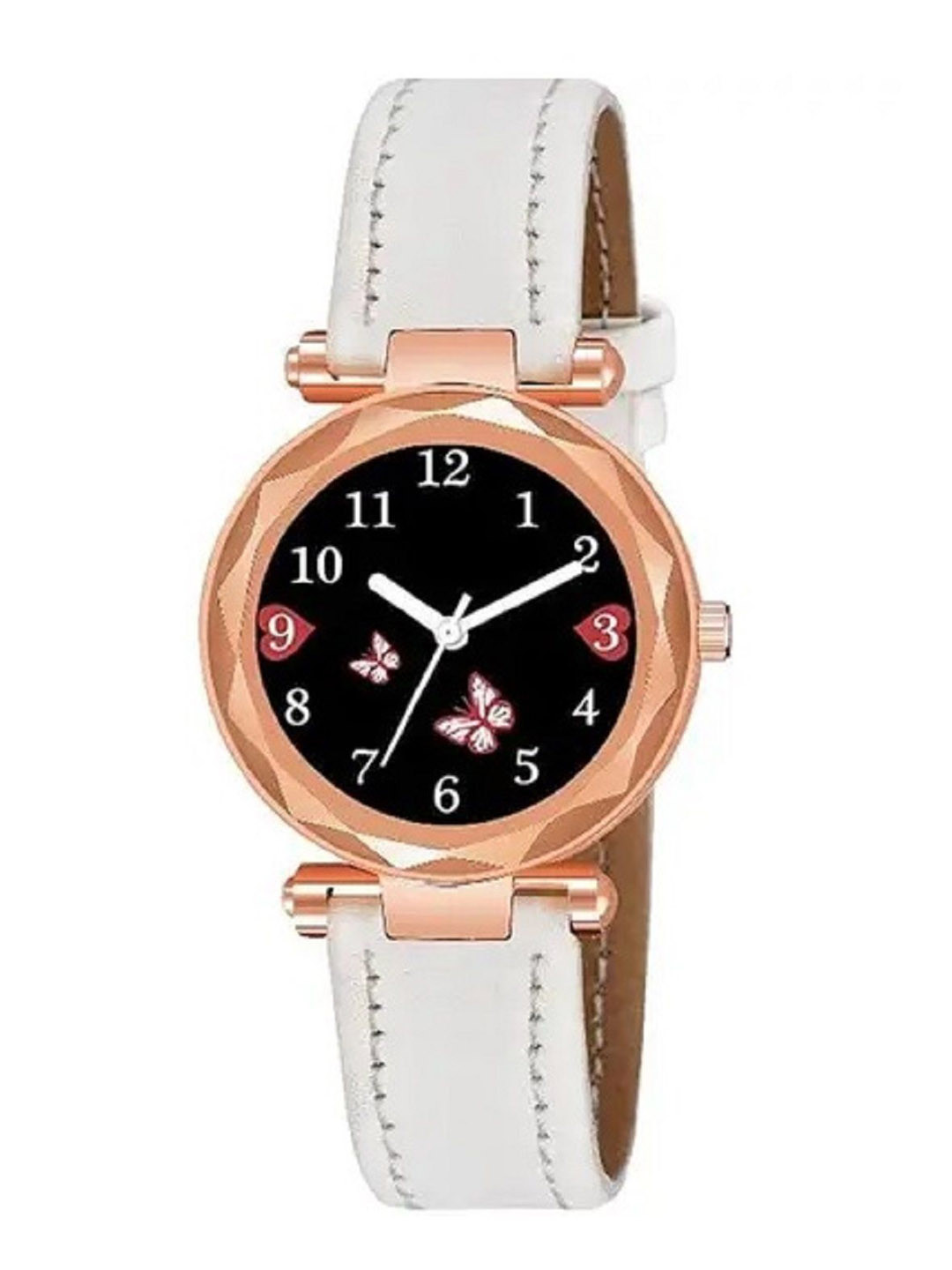 WATCHSTAR Women Printed Dial & Leather Straps Analogue Watch Fudedi Leather WhiteWS