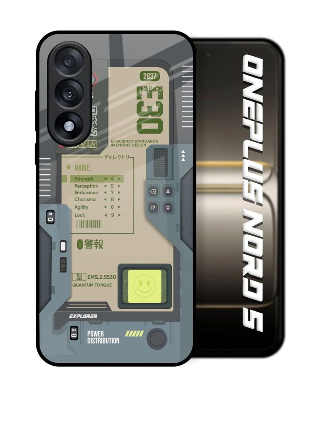 QRIOH Art Station Glass Case for OnePlus Nord 5 5G