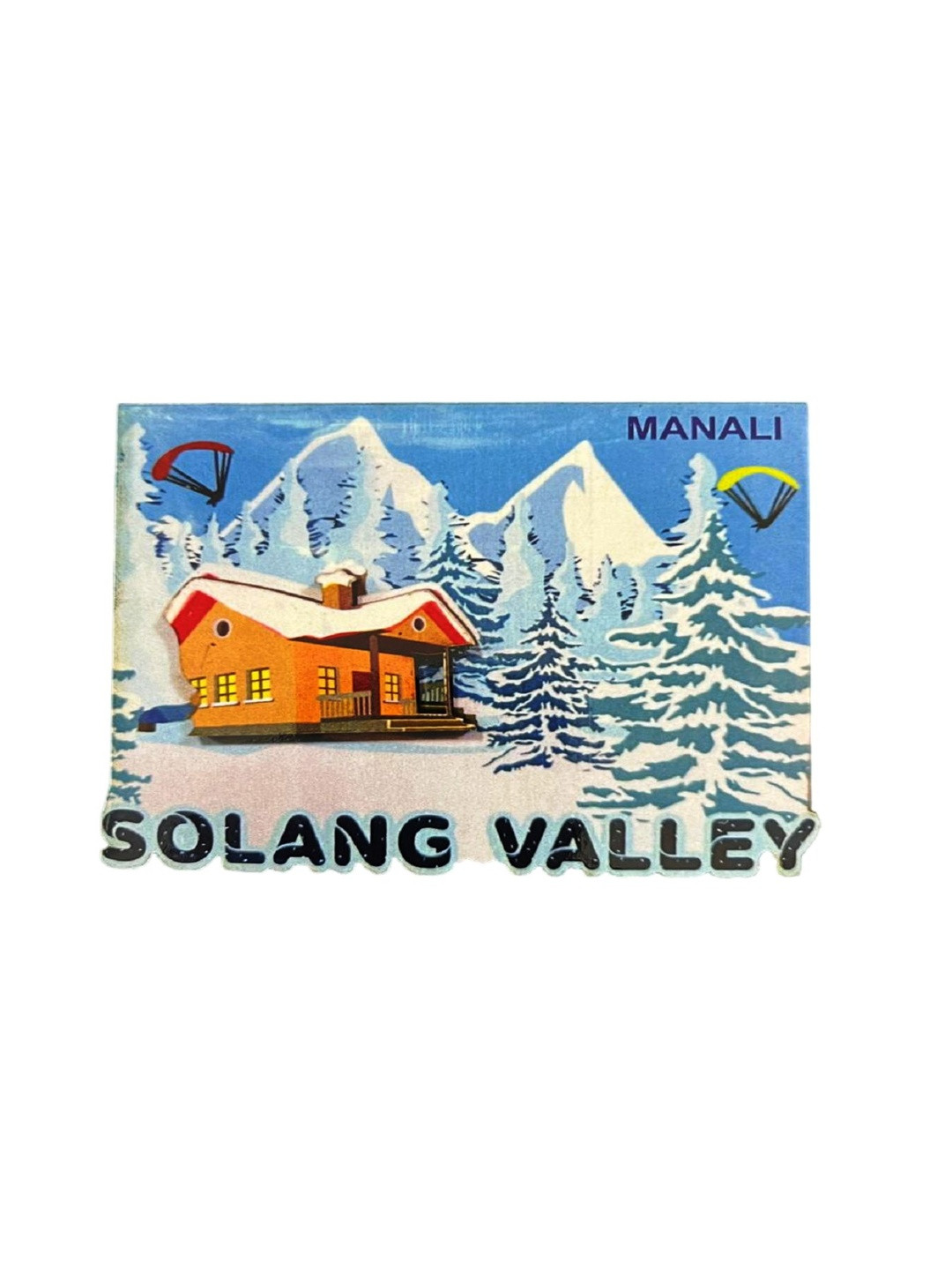 Numeroastro Wooden Multicolor Magnetic Sticker for Home & Fridge