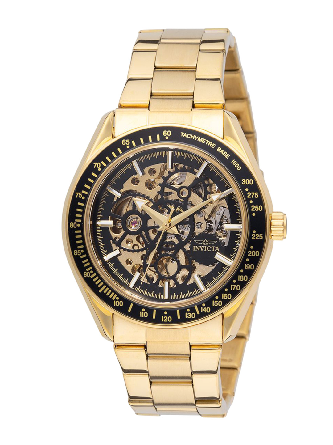 Invicta Men Round Dial & Stainless Steel Straps Analogue Automatic Watch 49502