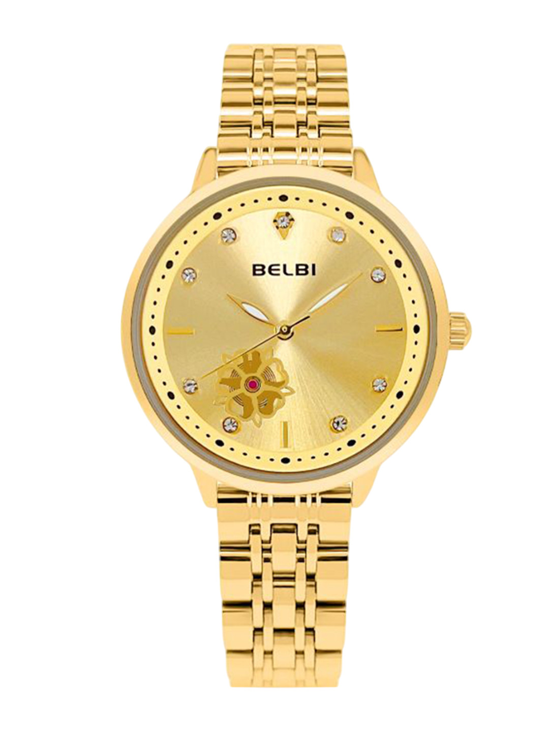 Belbi Women Embellished Dial & Bracelet Style Straps Analogue Watch BL5_671225130600