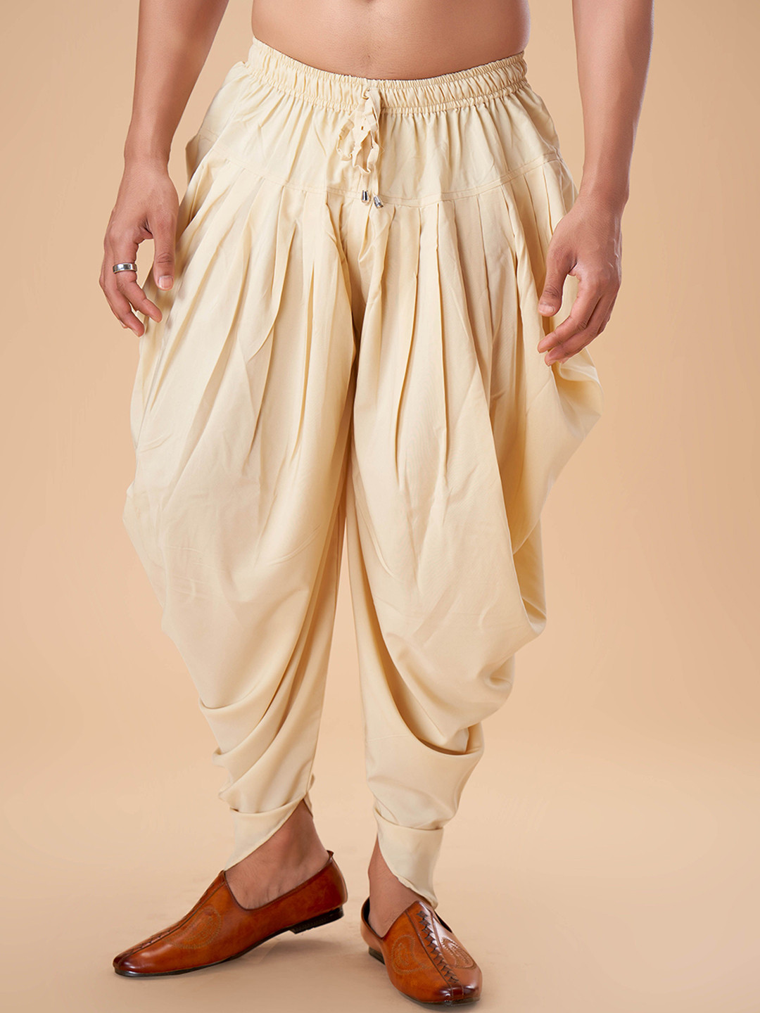 EKATVA ETHNIC Men Cotton Peshawari Plain Dhotis