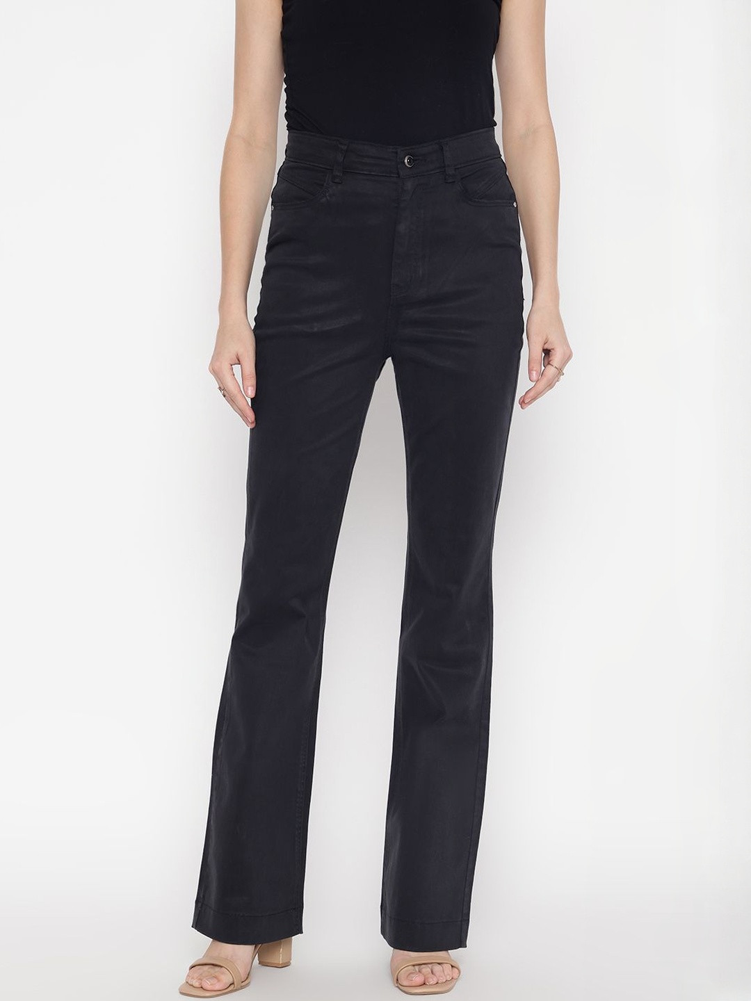GUESS Women Bootcut Mid-Rise Trousers