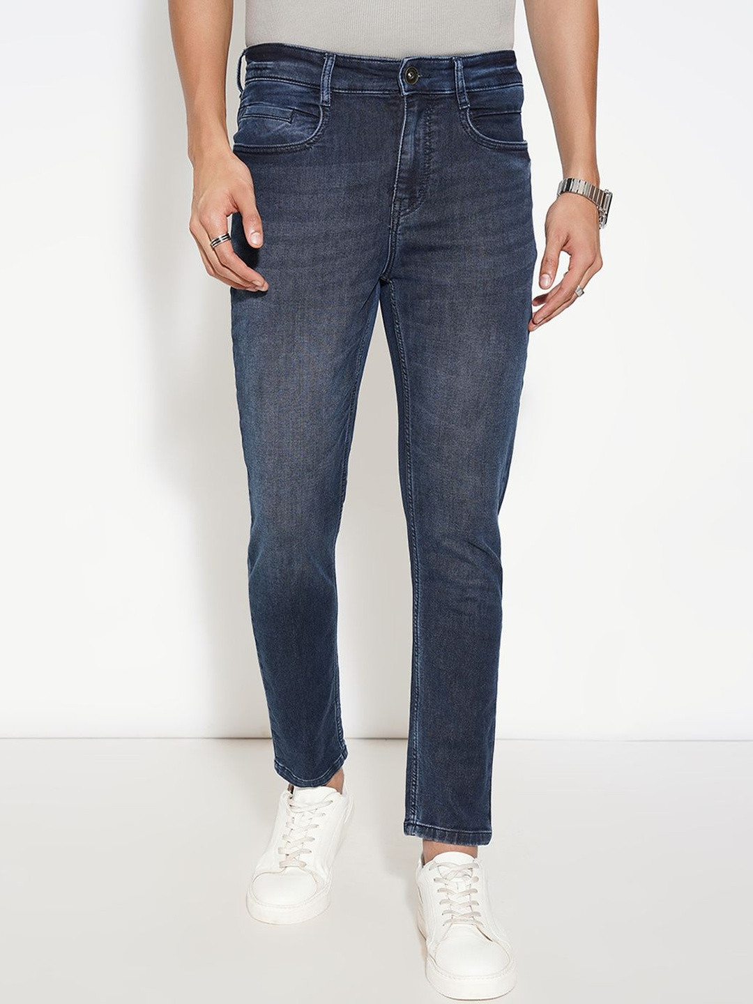 SF JEANS by Pantaloons Men Slim Fit Mid-Rise Light Fade Jeans