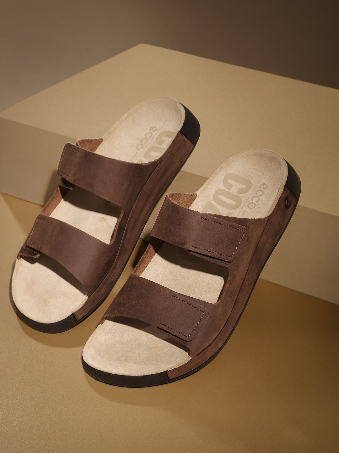 ECCO Men Leather Comfort Sandals