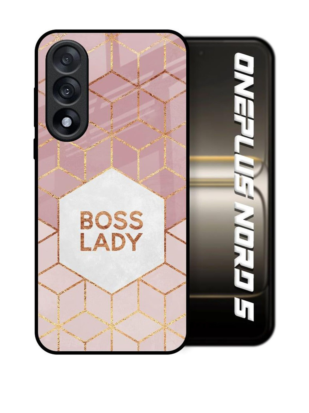 QRIOH Boss Lady Glass Case for OnePlus Nord 5 5G Back Case Mobile Accessories