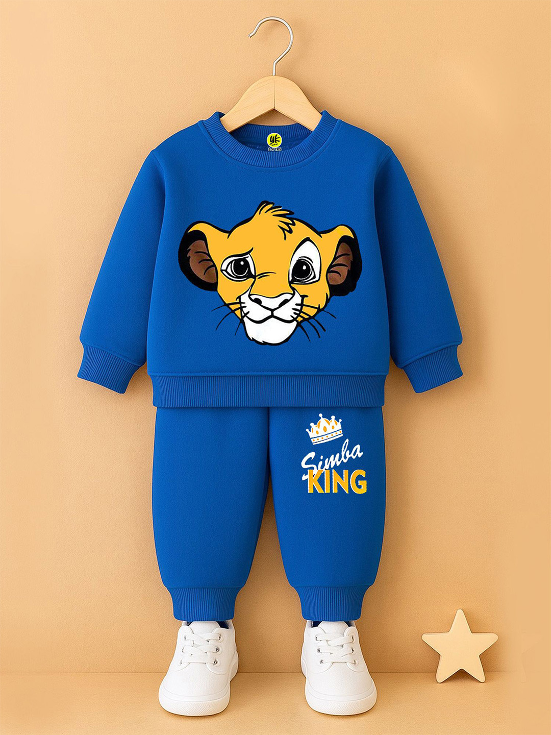 YK Disney Boys Simba Printed Sweatshirt With Jogger