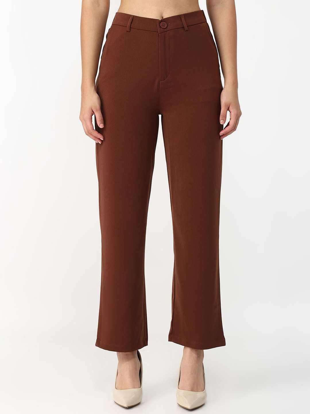 Kraus Jeans Women Straight Fit High-Rise Trouser