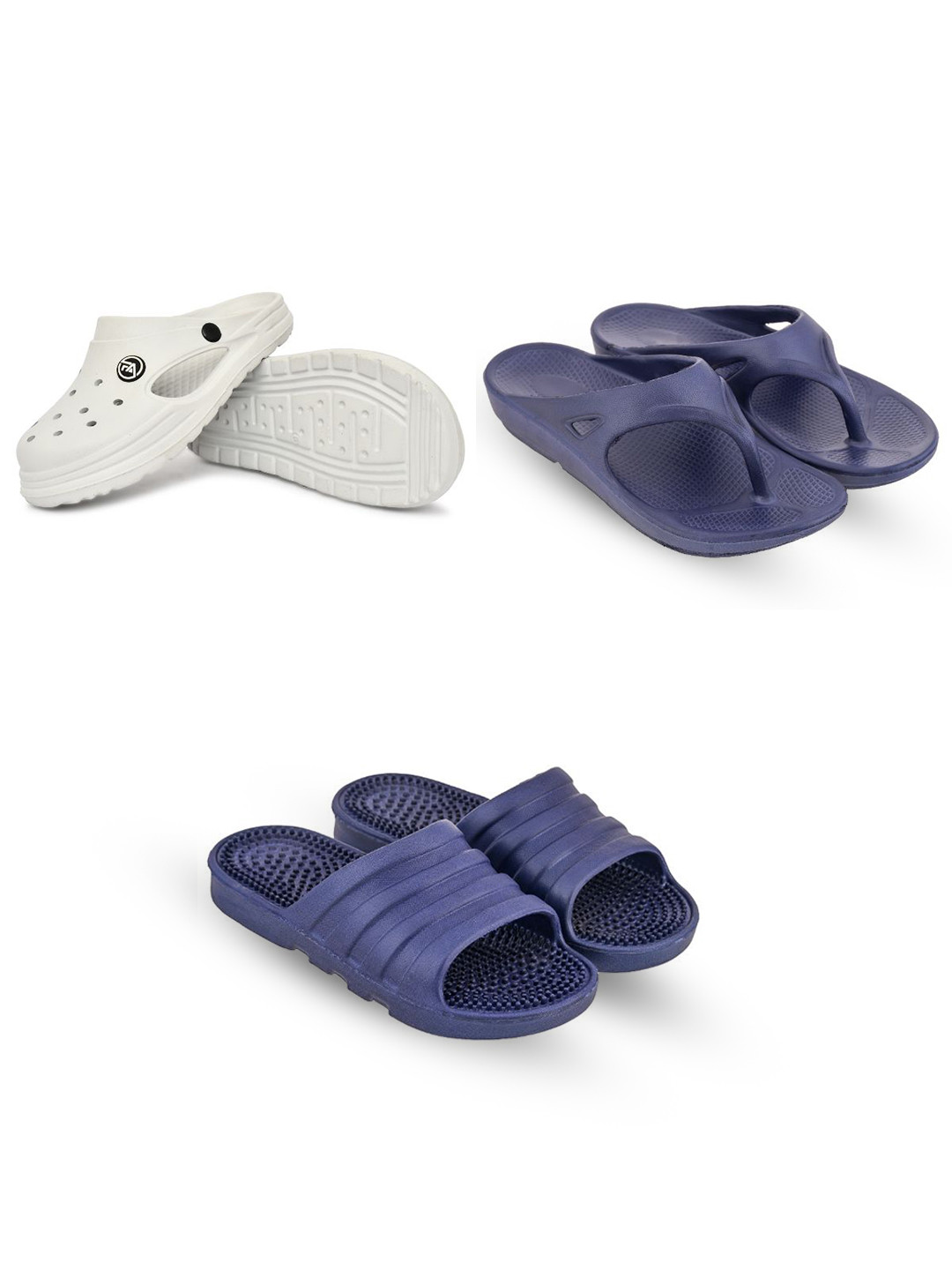 Feel alive Set Of 3 Slip-On Clogs