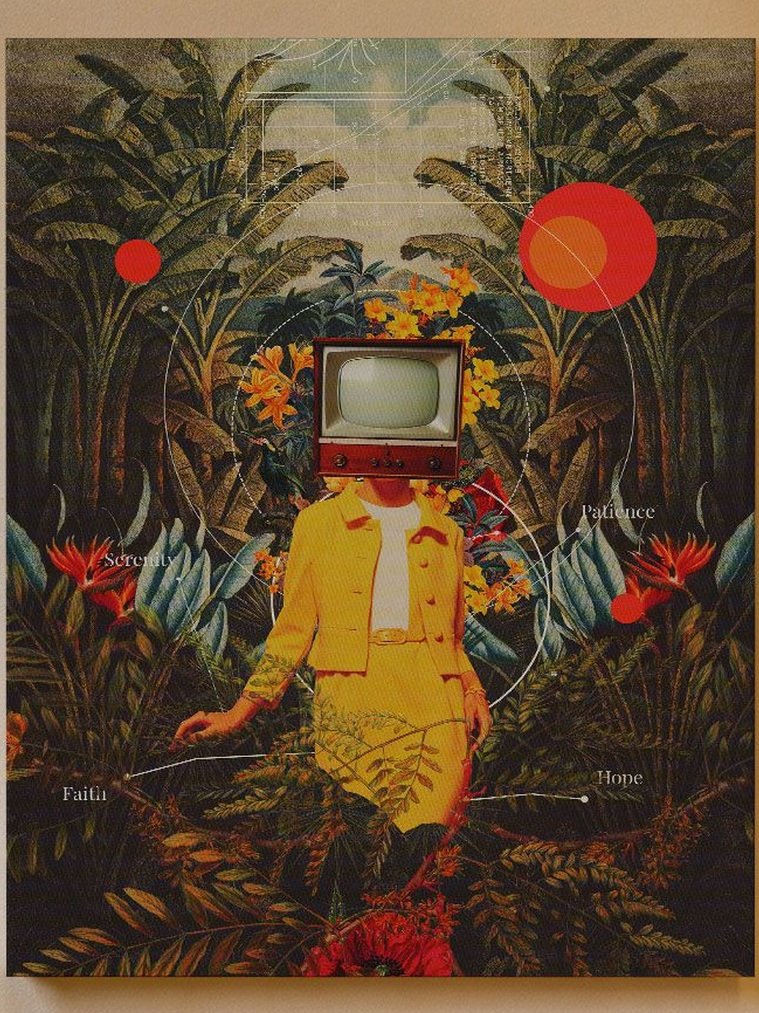 SHE CAME FROM THE WILDERNESS , SURREAL ART PRINTS