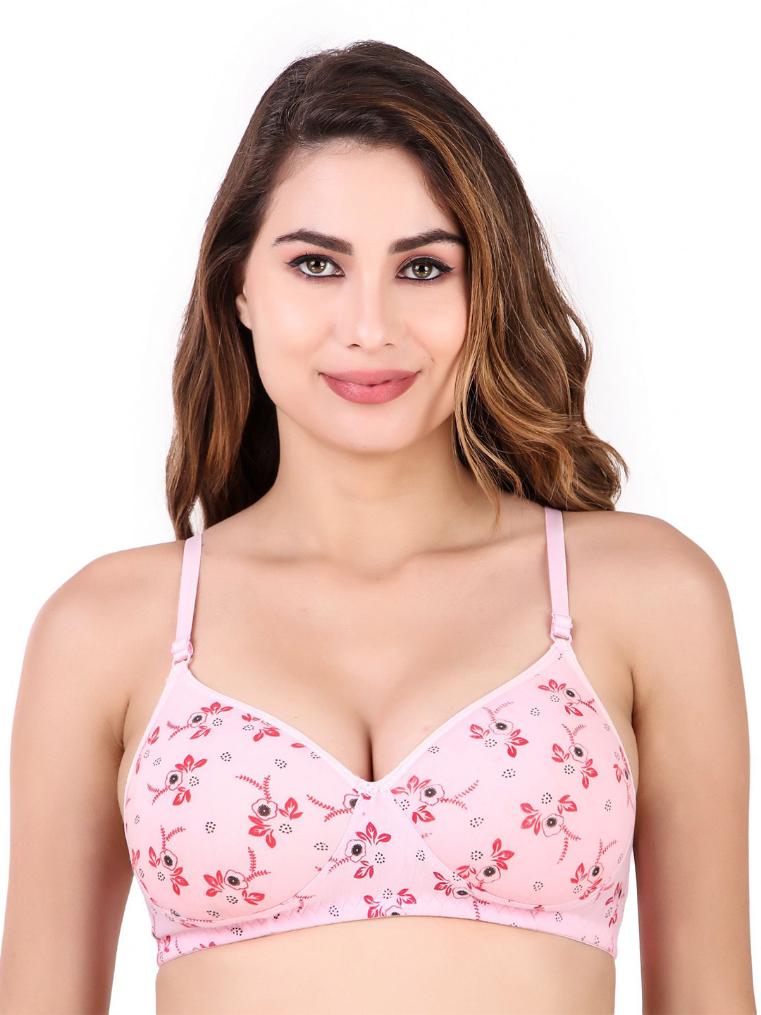 CRIBE Floral Print Medium Coverage Lightly Padded T-shirt Bra