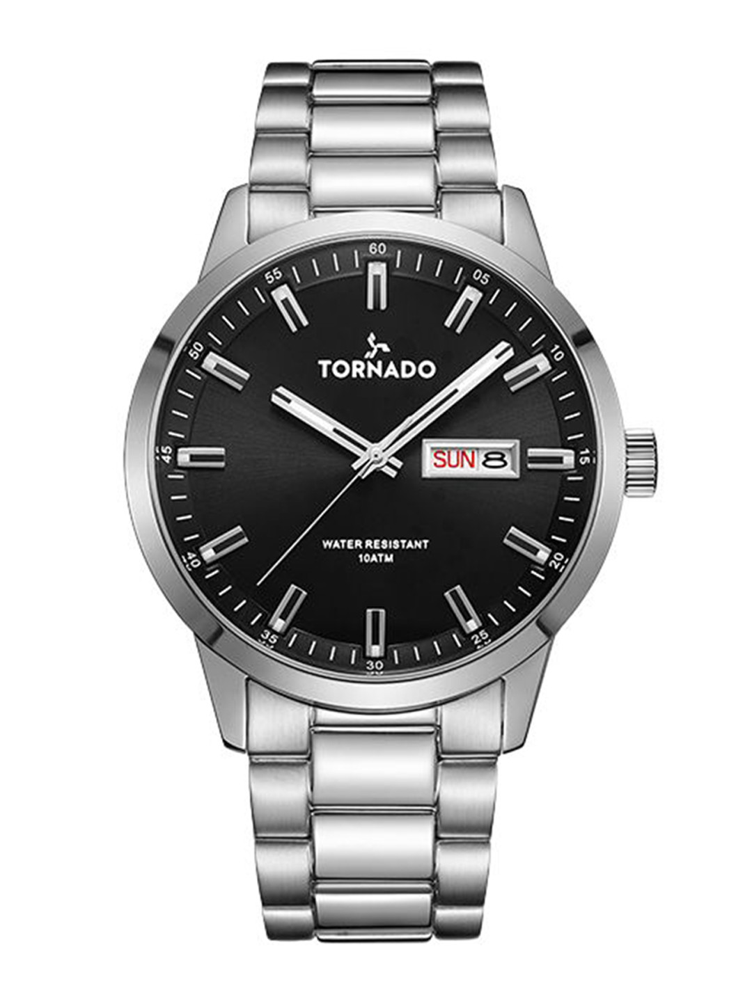 TORNADO Men Stainless Steel Bracelet Style Straps Analogue Chronograph Watch T23001-SBSB