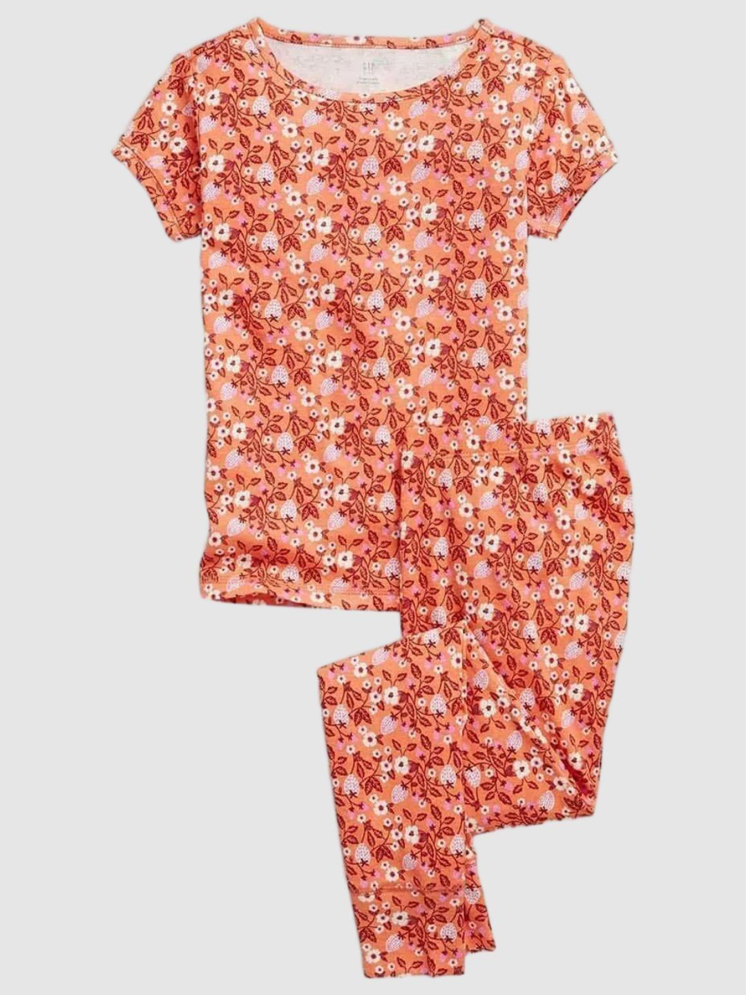 GAP Girls Floral Round Neck Organic Cotton Pajama Set