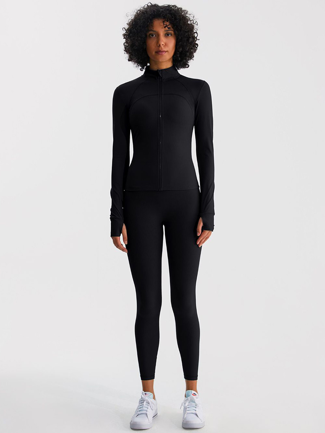 JC Collection Shawl Collar Lightweight Longline Training Or Gym Sporty Jacket