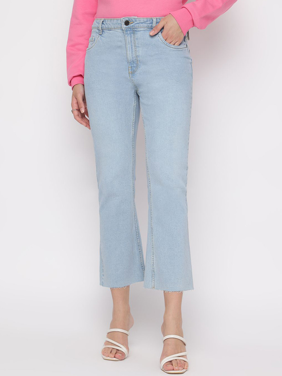 GUESS Women Skinny Fit Bootcut Mid-Rise Jeans