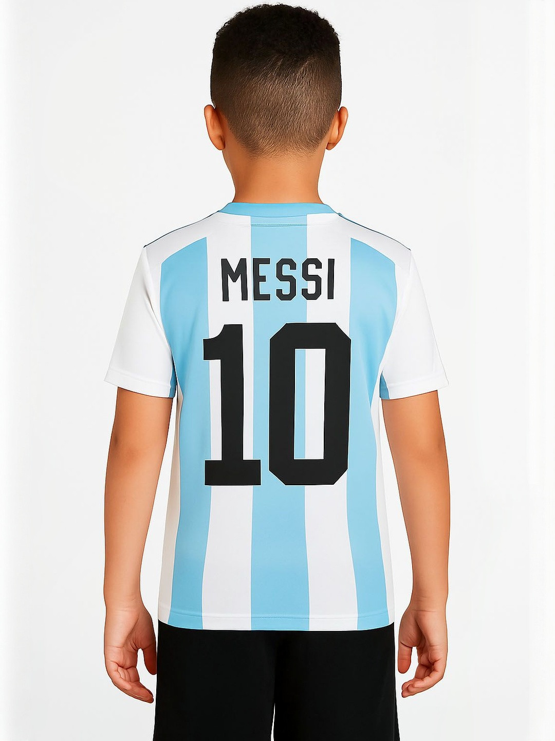 dostitch Boys Messi 10 Football Jersey