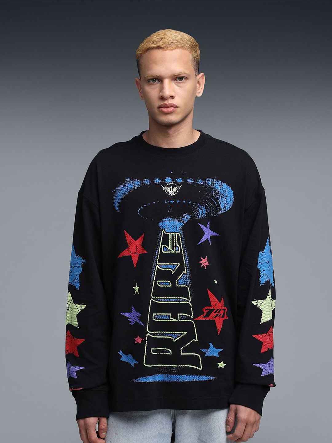 Puma Men MELO X STAR VISION Oversized Long Sleeve Tee