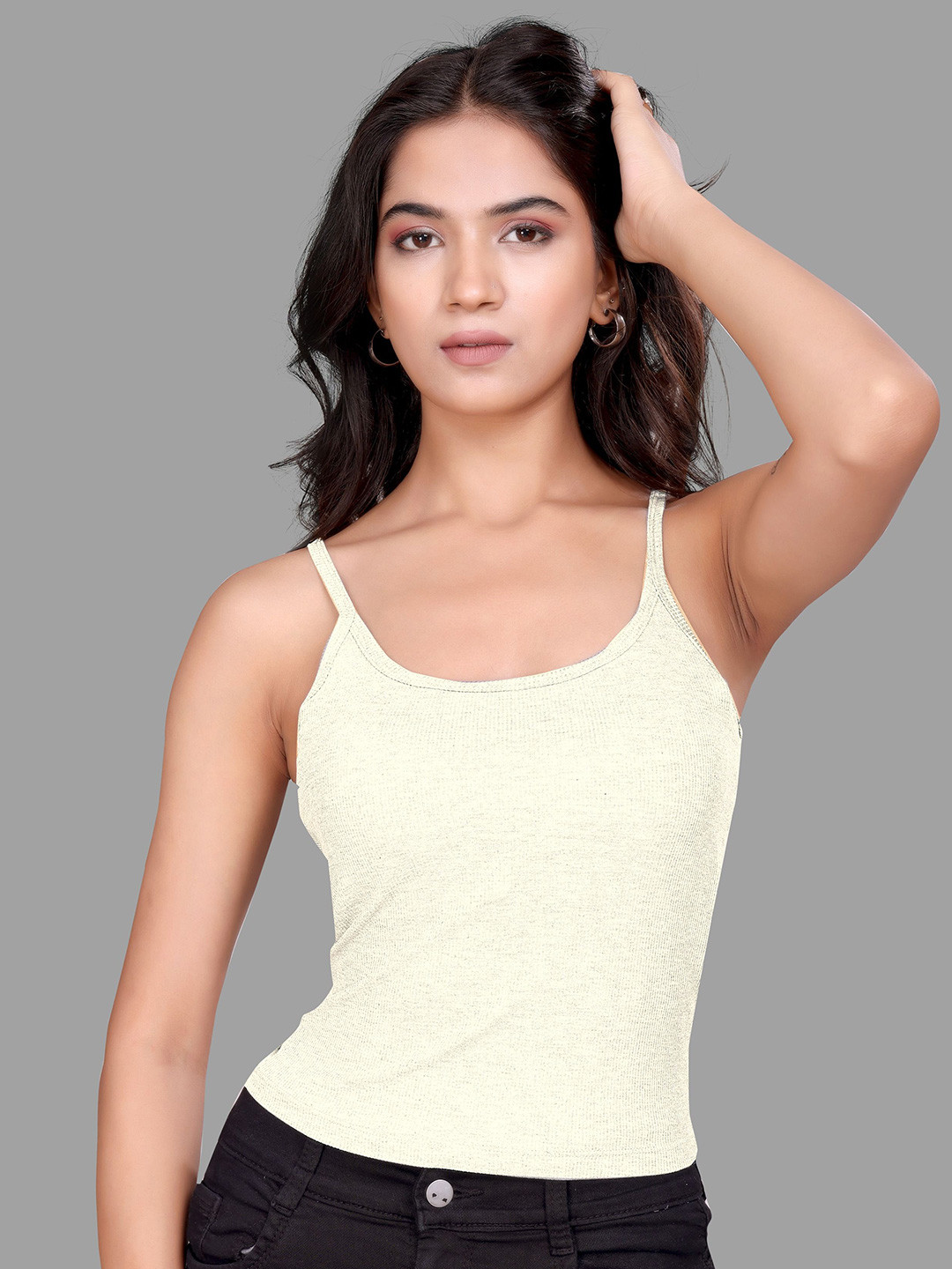 Madborn Creation Ribbed Cotton Cami Tank Top