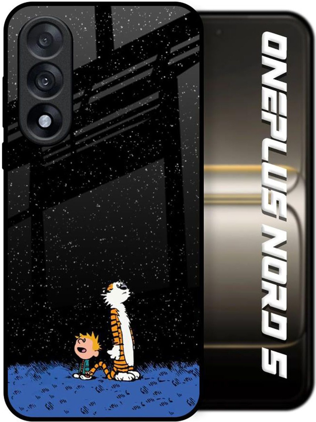 QRIOH Night Sky Star Real Glass Case for OnePlus Nord 5 5G