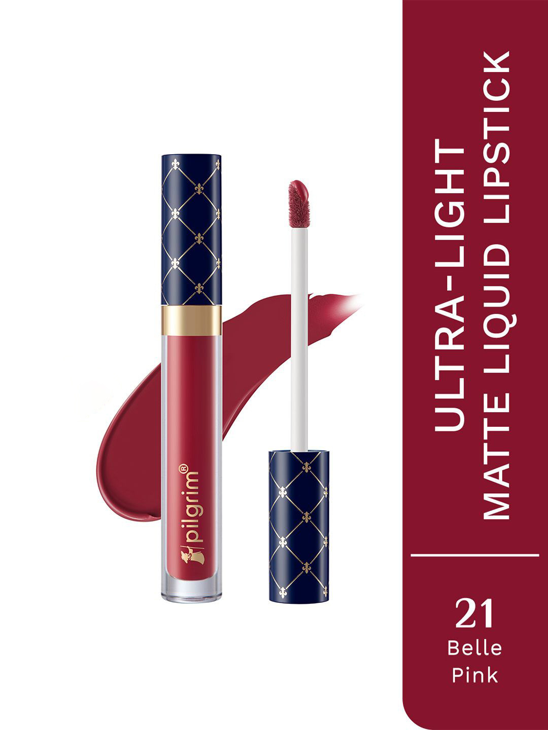 Pilgrim Oh So Crme! Ultra Light Matte Liquid Lipstick- 3.5 ml- Belle Pink-21