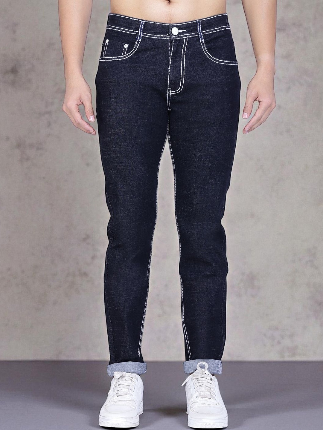 AWACK Men Robyn Slim Fit High-Rise Light Fade Stretchable Jeans