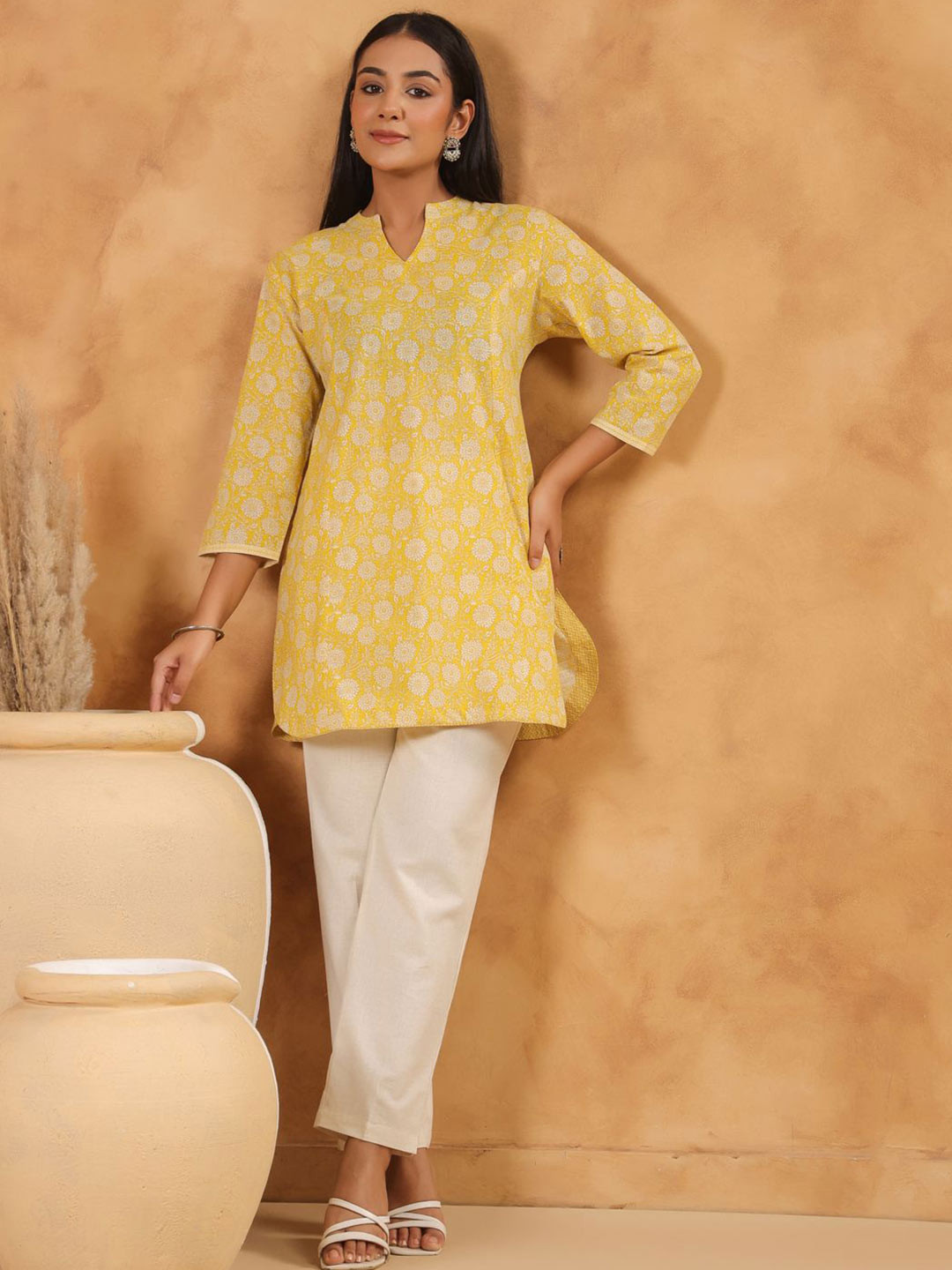 Span Women Ethnic Motifs Printed Kurti