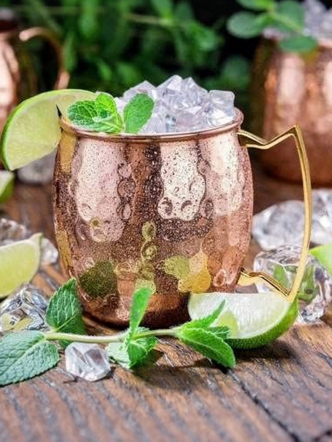 Shakuntla Vintage Copper Toned 2 Pieces Water Glass