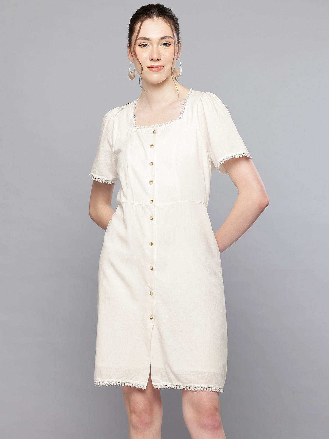 SCOUP Cotton Linen Dress
