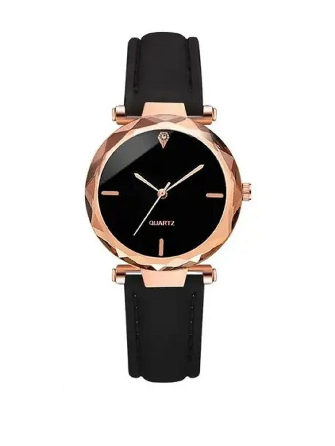 SZN Women Dial & Leather Straps Analogue Watch MG Leather Black AvSZNN
