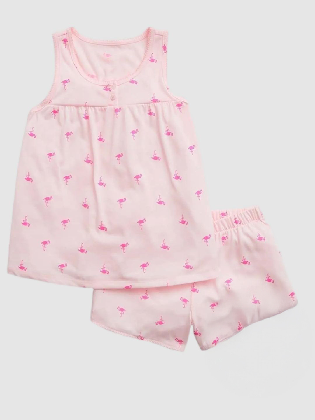 GAP Girls Flamingo Printed A-Line Dress with Bloomers
