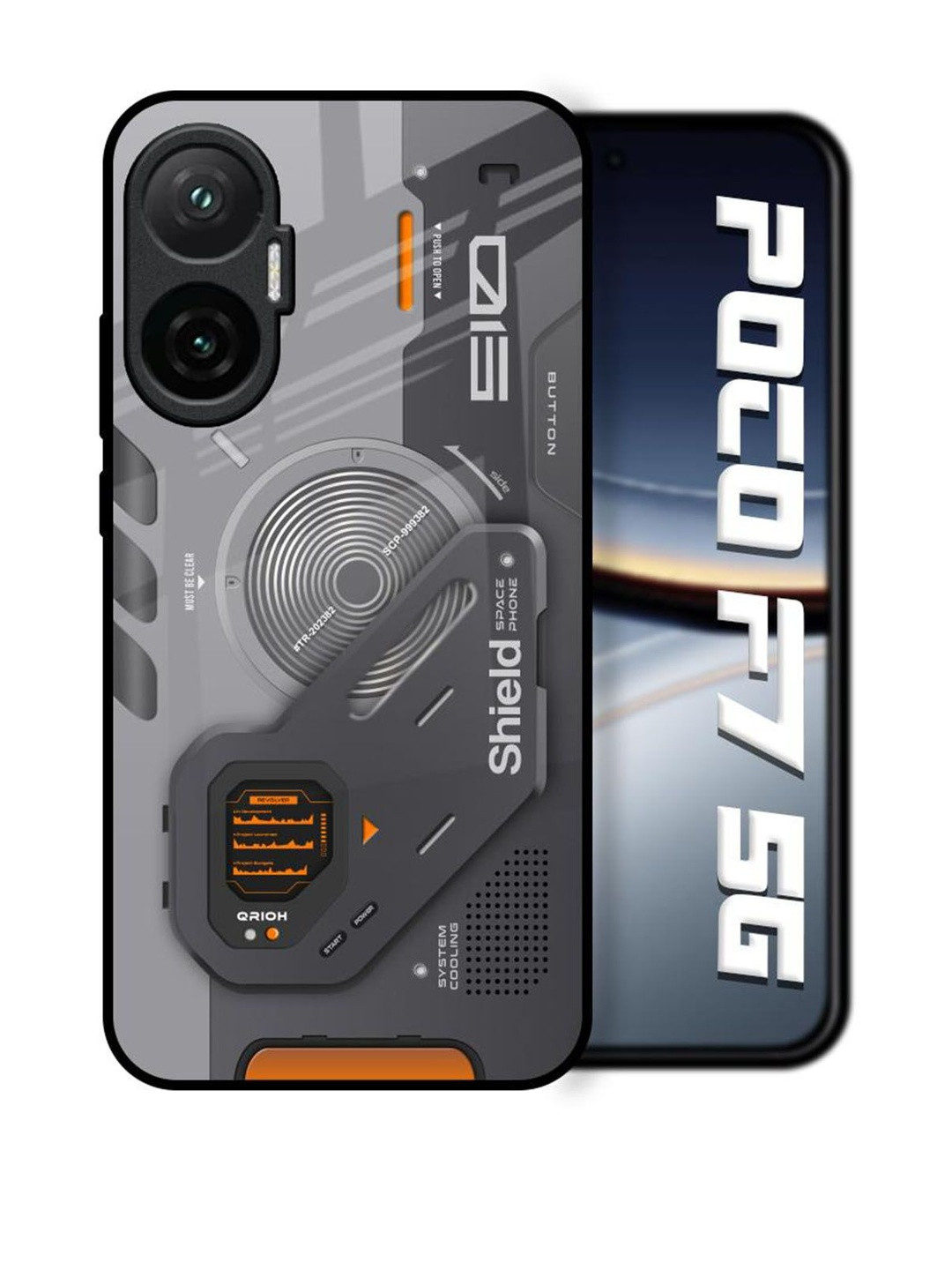 QRIOH Tech Lifestyle Poco F7 5G Back Case Mobile Accessories