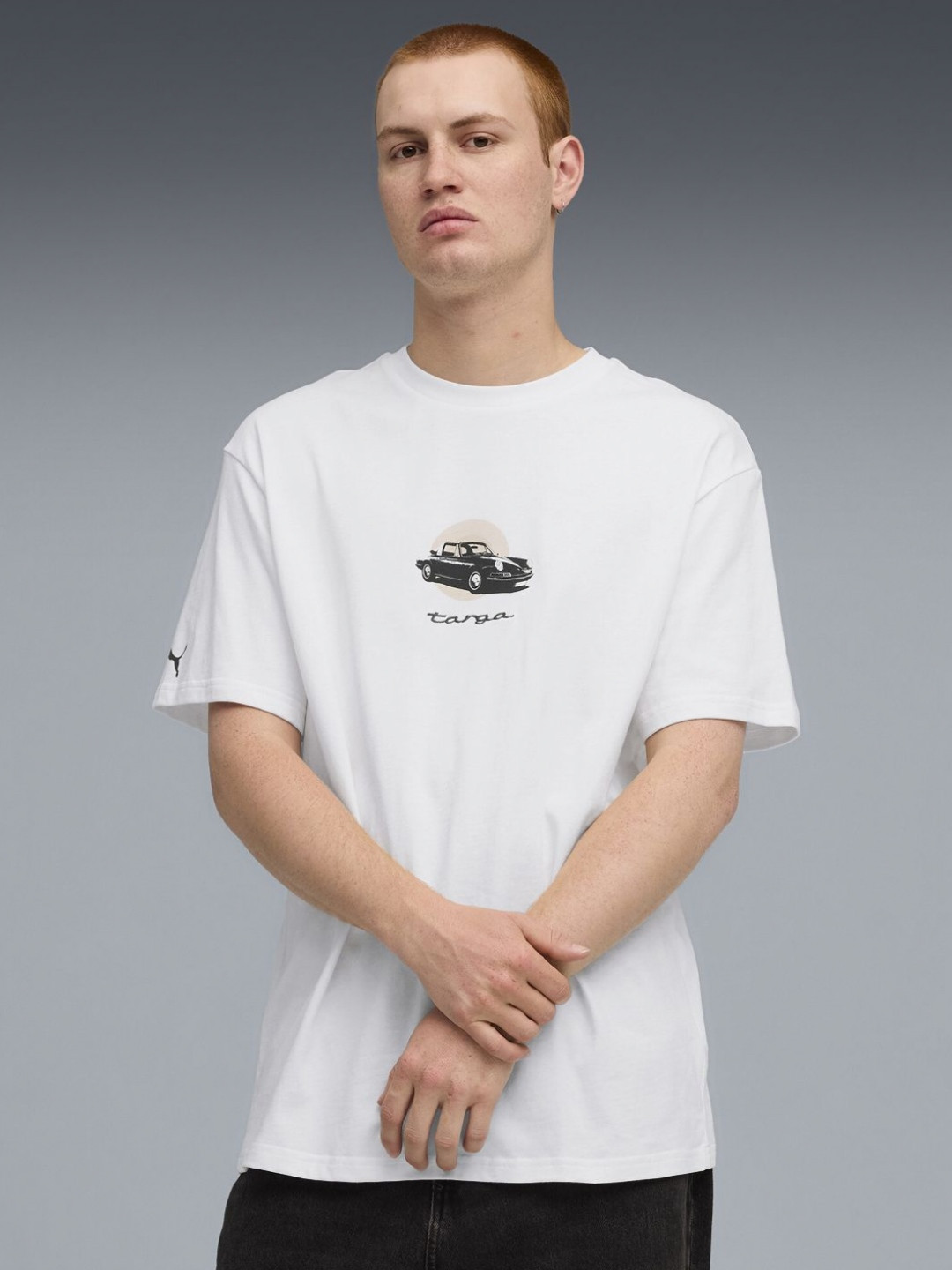 PUMA Motorsport PL Targa Tee Graphic Printed Cotton T-shirt