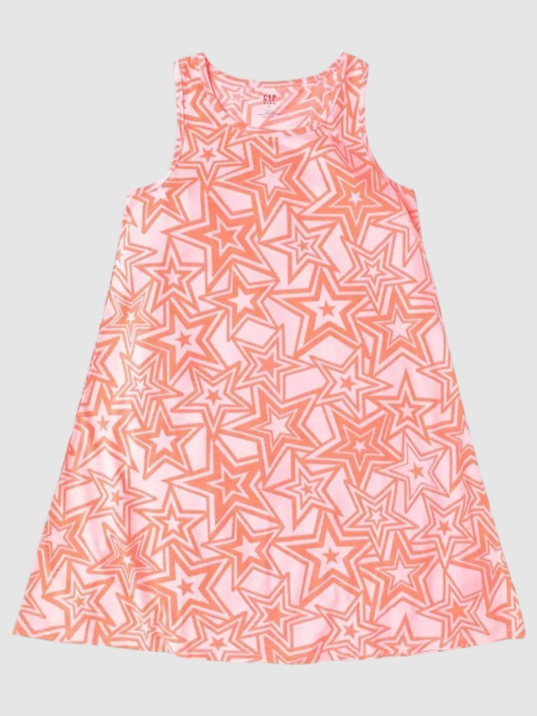GAP Girls Starred Printed A-Line Round Neck Dress