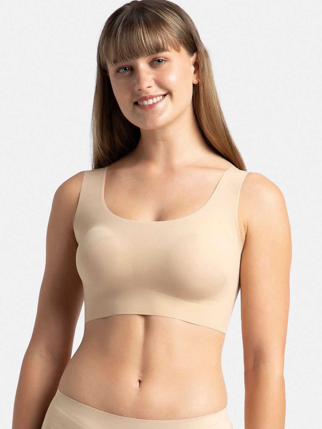 Jockey Wirefree Padded Soft Touch Microfiber Full Coverage Lounge Bra-1839