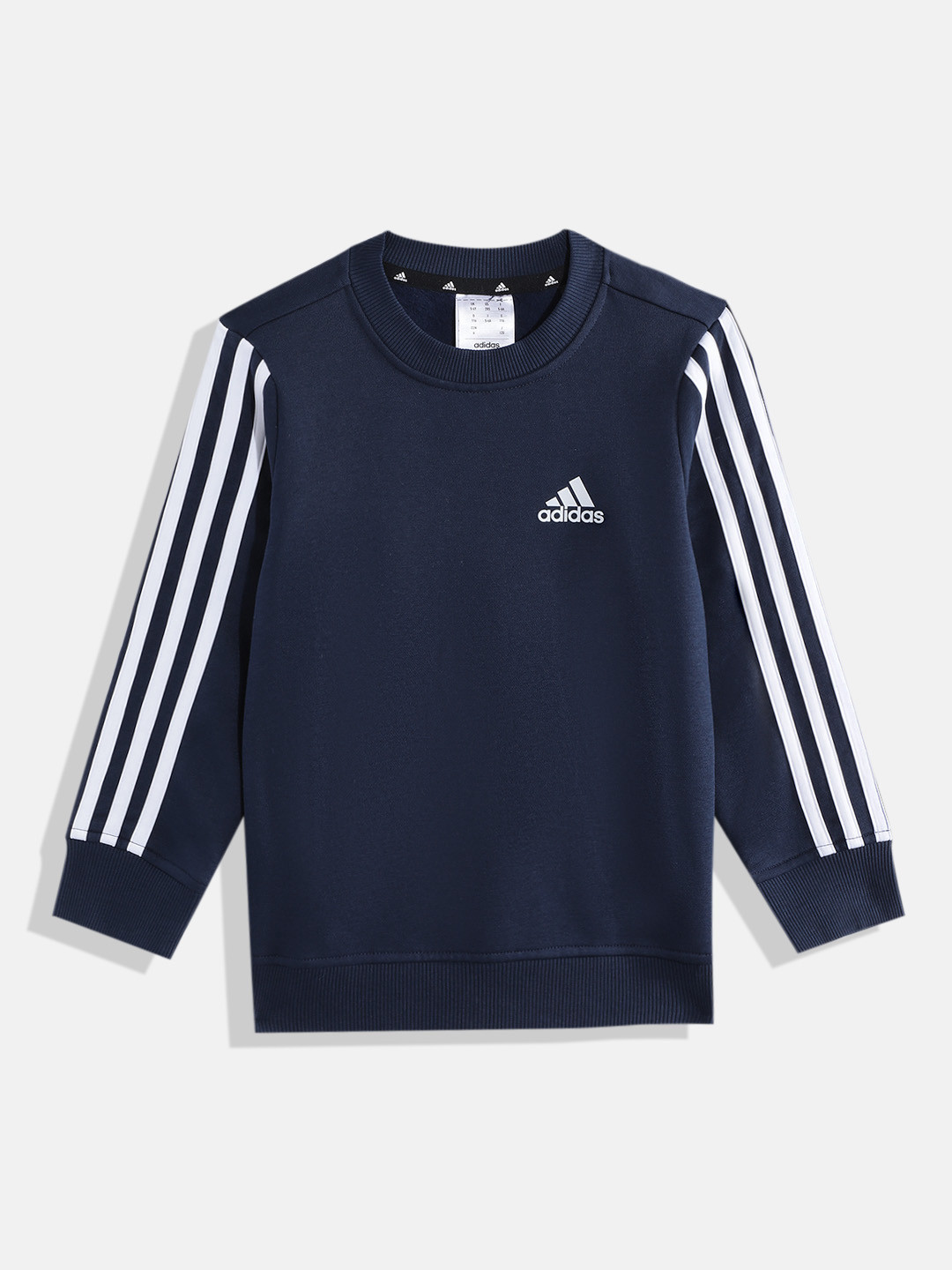 ADIDAS Boys 3 Striped CR FL Sweatshirt