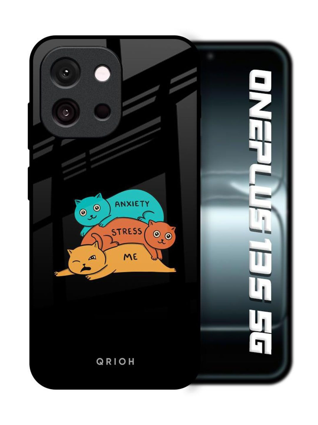 QRIOH Anxiety Stress Real Printed OnePlus 13s 5G Back Case Mobile Accessories