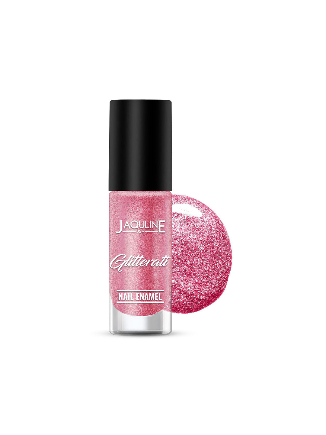 Jaquline USA Glitterati Full Coverage Shimmery Finish Nail Polish - 7ml -Venus Blush 07