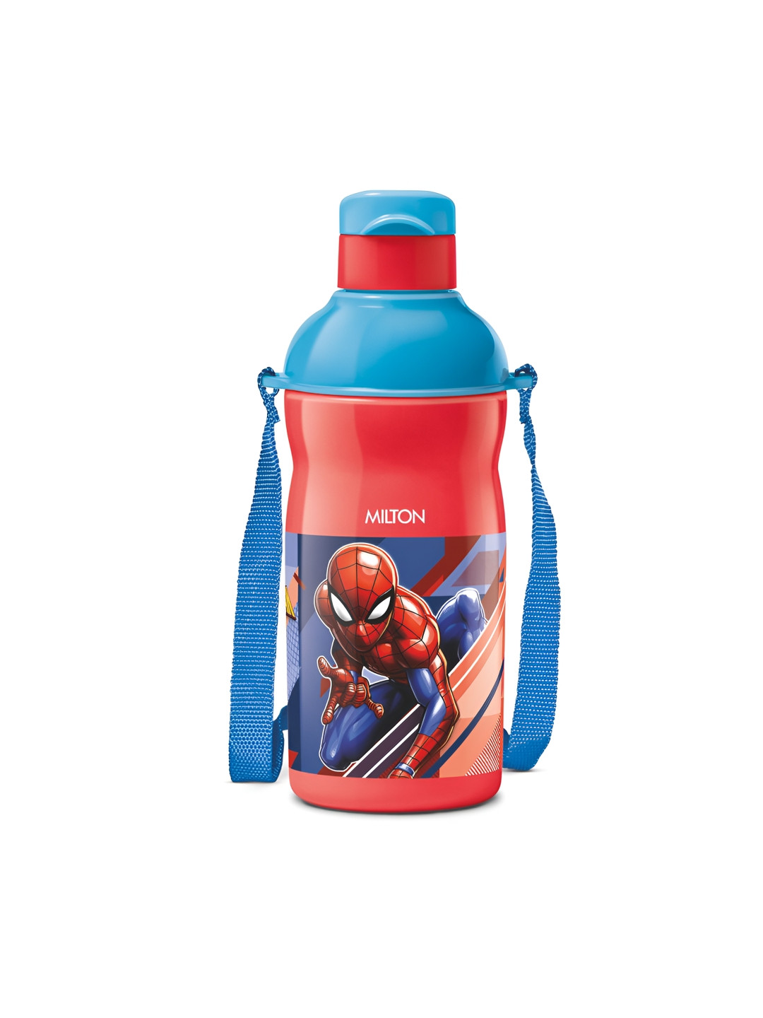 Milton Marvel Kool Elite 400 Insulated Water Bottle, Flip Top Lid 426 ml-Spider-Man print