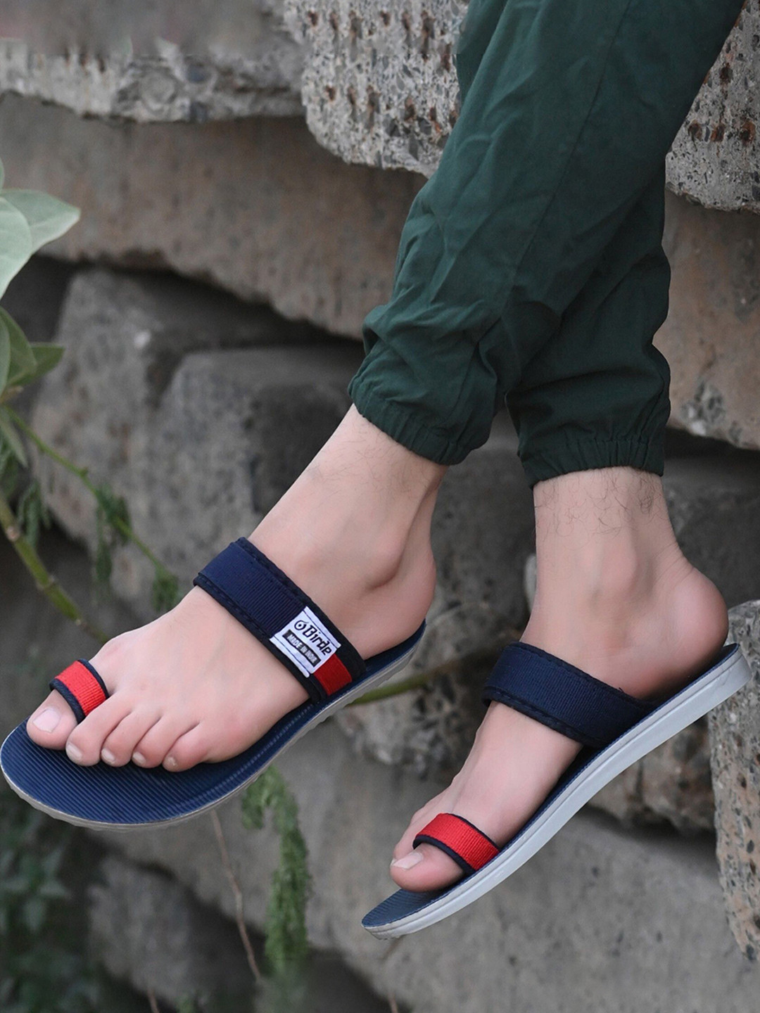 BIRDE Patterned Outsole Slip-On Flip Flops