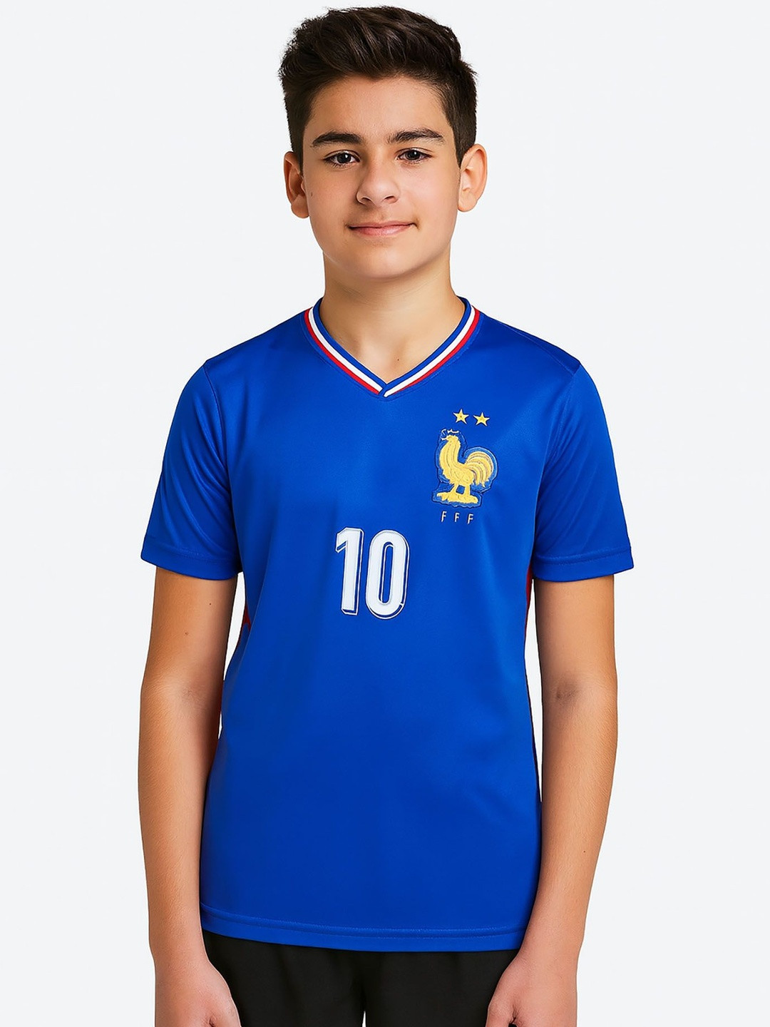 Dostitch Boys Mbappa 10 Football Jersey T-shirt