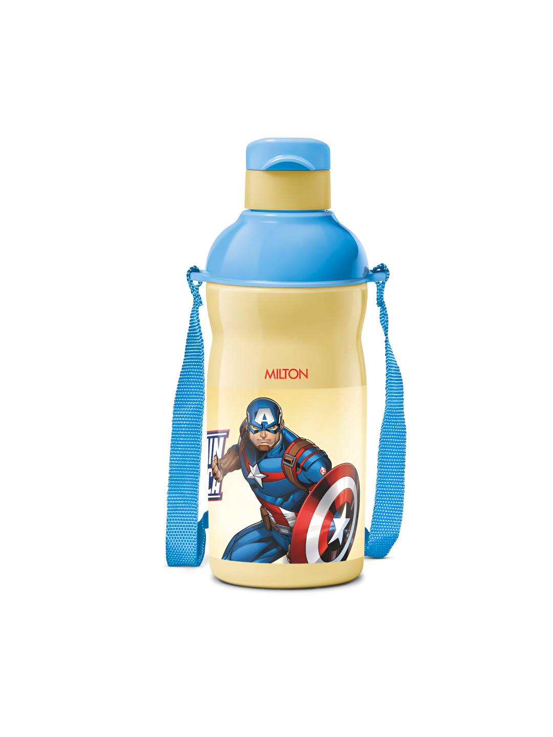 Milton Marvel Kool Elite 400 Insulated Water Bottle 426 ml,Cream(Captain America print)