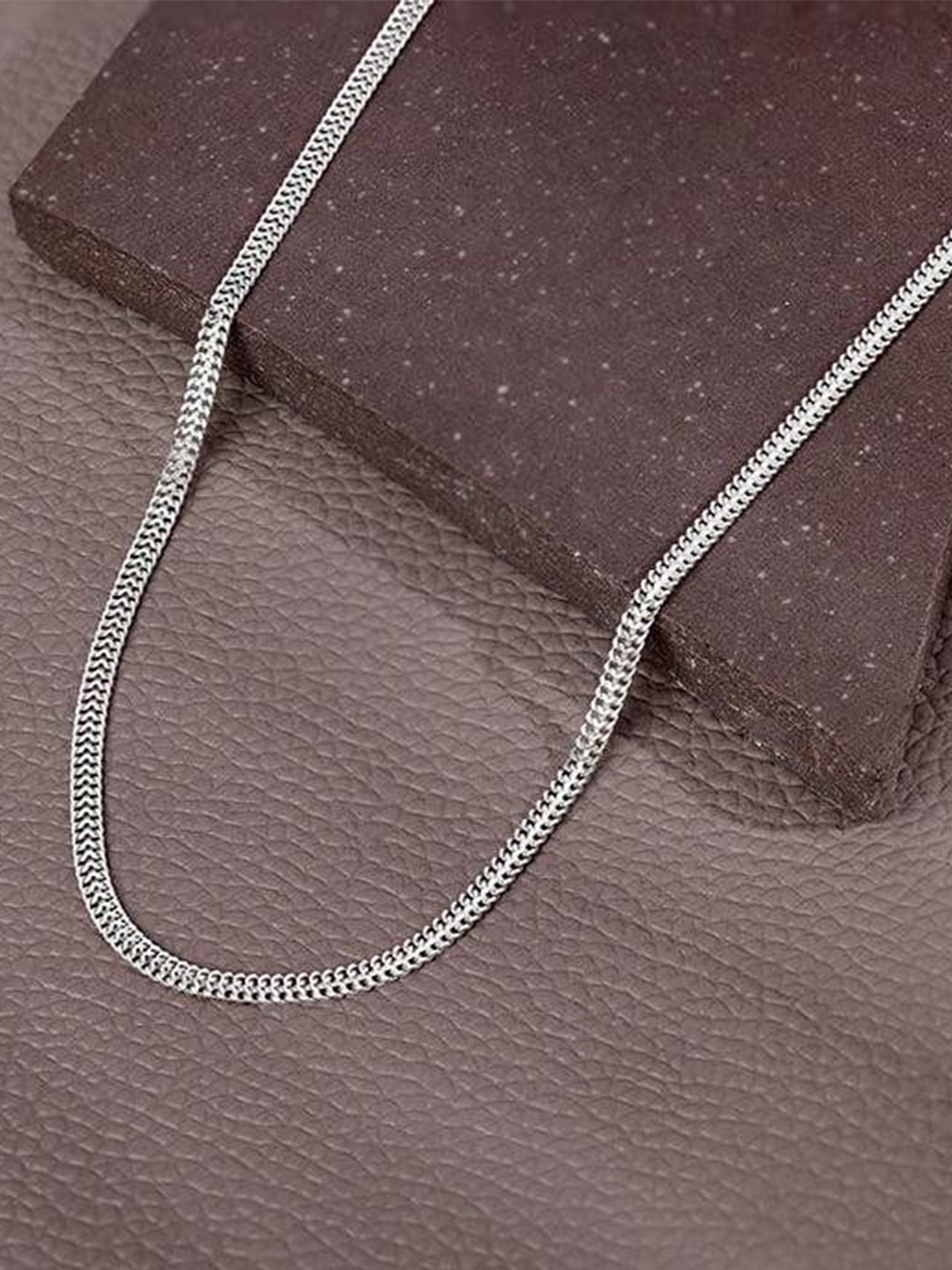 GIVA Men 925 Silver Rhodium-Plated Classic Style Chain