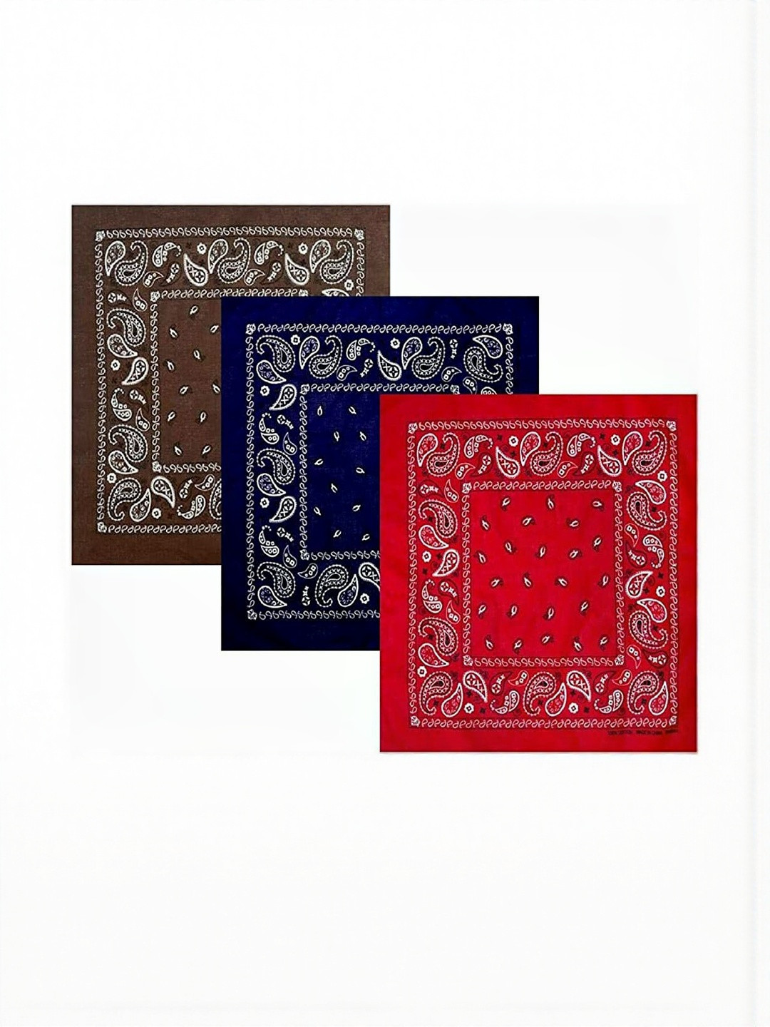 Navkar Crafts Unisex Pack of 3 Chill Wrap Cotton Bandanas