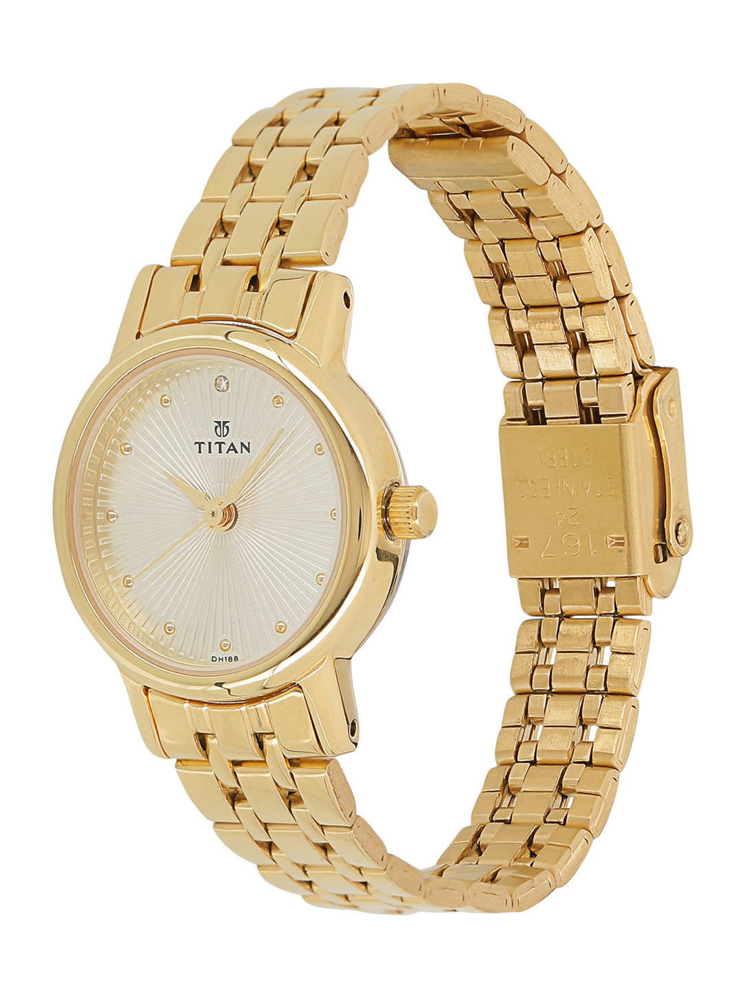 Titan Karishma Quartz Analog With Champagne Dial Watch For Women - Nt2593ym01 - Photo 3