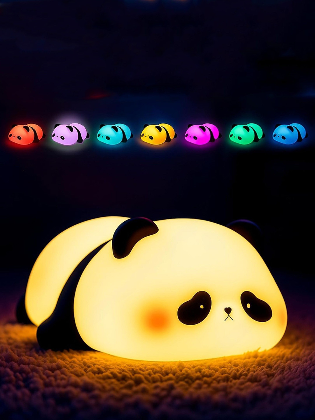 YK X Kids Mandi White & Black Cute Panda Table Lamps